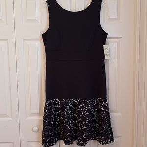 Sangria Black Cut Out Sleeveless Dress